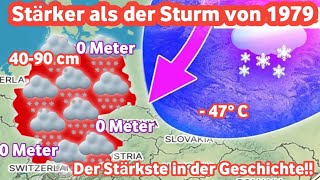 Ein sehr großer Schneesturm wird ganz Deutschland überfallen 🥶❄️☃️ [upl. by Rocca]