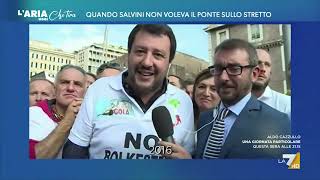 Ponte sullo Stretto quando Matteo Salvini diceva quotNon vorrei spendere qualche miliardo di euro [upl. by Shaum356]