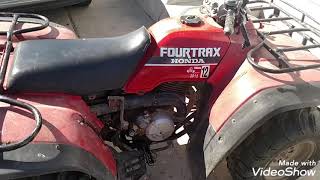 1989 Honda Fourtrax review Link to parts or accessories below [upl. by Penman]