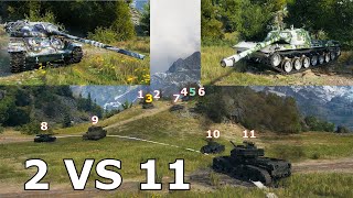 World of Tanks T95FV4201 Chieftain  2 VS 11 [upl. by Athallia]