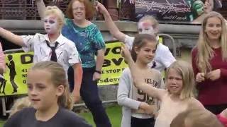 Saturday Night Fever at Newton Abbot Carnival display 2016 [upl. by Etnuaed158]