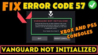 Valorant Vanguard not initialized error code 57 Fix [upl. by Sang900]