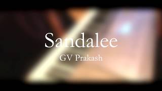 Sandalee BGM on Piano  G V Prakash  Janarthan Rasiah Piano BGMS [upl. by Chemosh37]