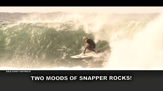 Surfing Two Moods of Snapper Rocks Eight Years Apart [upl. by Nsaj]