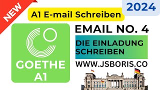 Goethe A1 Email Schreiben  Die Einladung Schreiben goethea1 [upl. by Merl]