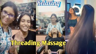 Aj aktu onno rokom eyebrow threading amp massage korchi🤔 dekho to tomra chinte paro ki na 👍 [upl. by Ennaeirrac]