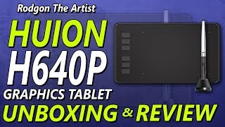 HUION H640P UNBOXING AND REVIEW [upl. by Haimirej]