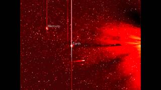 Comet ISON approaches the Sun as seen by STEREO Ahead [upl. by Ravaj]