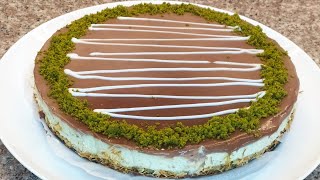 VİRAL DUBAİ ÇİKOLATASINI BİR DE BÖYLE DENEYİN PİŞMEYEN CHEESECAKE [upl. by Rehtul246]