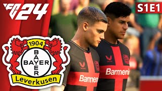 My German Journey Begins  FC 24 Bayer Leverkusen Career Mode S1E1 [upl. by Annoerb]