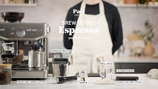 How to make an espresso  Espresso Guide  Pact Coffee [upl. by Anastasio238]