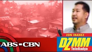 DZMM TeleRadyo Atom reports on intense winds rains in Samar [upl. by Adnirak]