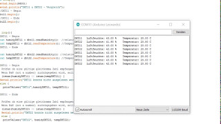 DHT11 amp DHT22 Sensor am Arduino Leonardo [upl. by Hwu]