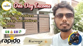 Rapido bike taxi one day income Chennai 💵  Rapido earnings  Tamil   rapido rapidoearning [upl. by Eiggep]