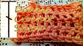 CrochetDOUBLE crochet stitch How to double crochet dc UK Treble CrochetSUBTITLES [upl. by Liartnod]