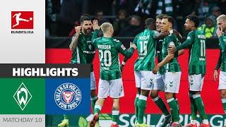 LastMinute Winner  SV Werder Bremen  Holstein Kiel 21  Highlights  Matchday 10 – Bundesliga [upl. by Marshal]