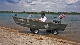 HOMEMADE Boat Car Amphibious Vehicle gokart [upl. by Ludeman]