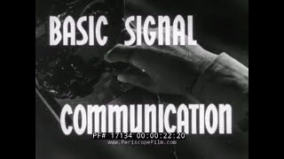 1941 US ARMY SIGNAL CORPS quot BASIC SIGNAL COMMUNICATION quot FIELD TELEPHONE SYSTEM SETUP 17134 [upl. by Sager227]