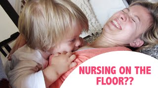 BREASTFEEDING DIARIES  NURSING ON THE FLOOR [upl. by Seema]