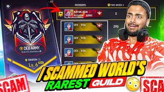 I Scamed Worlds Rarest Guild In Free Fire 😱 What Will Happen Next  Garena Free Fire Max [upl. by Stultz493]