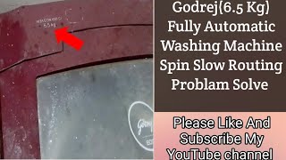 Godrej Fully Automatic 65kgWashing machine Spin Problam Solve Videos [upl. by Avruch]