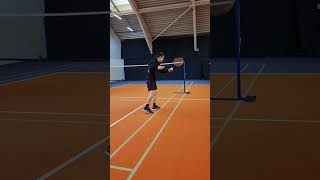 Illegal badminton service technique of international players [upl. by Yacov815]