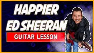 Happier  Easy Busking Songs  Guitar Lesson [upl. by Akimak]