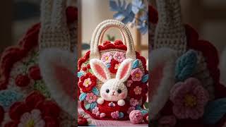 punch needle embroidery：Bunny Bag [upl. by Defant99]