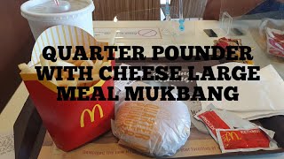 Quarter Pounder with Cheese Large Meal Mukbang [upl. by Ailil385]