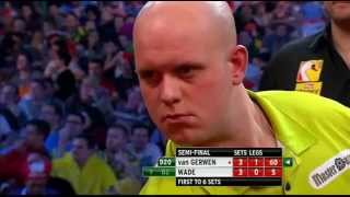 van Gerwen v Wade  69  SEMI FINAL  World Darts Championship 2013 [upl. by Nosila]