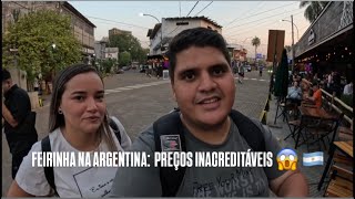 ARGENTINA CONHECENDO A FEIRINHA DE PUERTO IGUAZU 🇦🇷  COM PREÇOS [upl. by Vento]