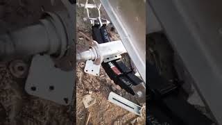 how to install trailer Spring hangers boatfails boatingmistake quarrydive boatparty how arbana [upl. by Ainnek]