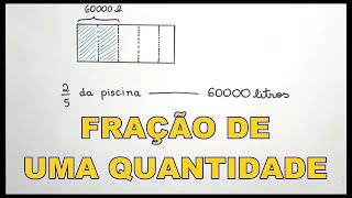 FRAÇÃO DE UMA QUANTIDADE  EXERCÍCIO  6° ANO [upl. by Akinaj]