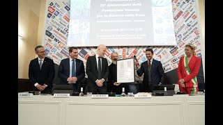 La Presentazione dei Francobolli ItaliaVaticano della nostra Fondazione [upl. by Tenneb775]