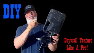 Great Low Cost Lightweight Texture Gun for DIYers drywallinstallation drywalltools texture [upl. by Four858]