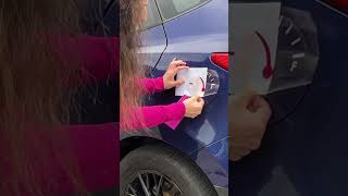 Concentrating on putting my Cricut car decal on my car Watch full video cricut cardecals [upl. by Abas321]