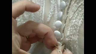 Easy trick to help fasten buttons on wedding dress [upl. by Tommy981]