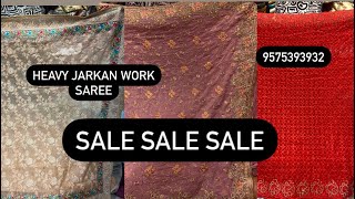 Lot Price Heavy Jarkan Saree Designer Saree Sabse Saste Adam me Bhopal [upl. by Nosille214]