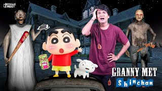 GRANNY KA GUEST SHORT FILM  ग्रैनी  HORROR GAME GRANNY 3  SLENDRINA  MOHAK MEET [upl. by Desiree165]