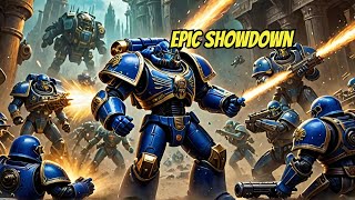 Space Marines vs Necrons Epic Battle for the Stronghold Warhammer 40k Dark Crusade [upl. by Ahseuqal]