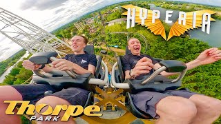 HYPERIA Ridercam POV  THORPE PARK [upl. by Nisay]