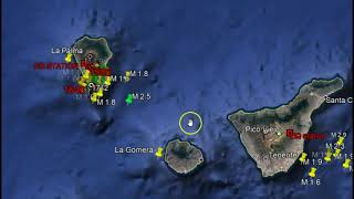 Warning Of Explosions as La Palma Lava Reaches Ocean [upl. by Accem679]