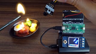 Raspberry Pi Pico  How to use the thermal camera  MLX90640 pico project [upl. by Aleek]