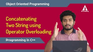 Concatenating two strings using operator overloading in C  OOP  KTU [upl. by Atnicaj]