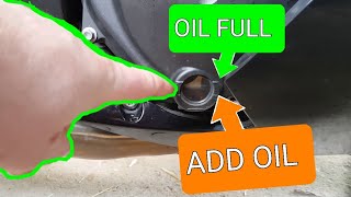 How To Check Motorcycle Oil Level [upl. by Bank]