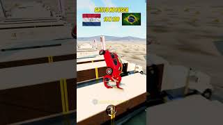 BRASIL vs PARAGUAI beamng beamngdrive [upl. by Rusticus564]