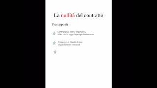 Nullità e annullamento del contratto [upl. by Saalocin]