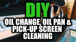 Hyundai H1 Grand Starex  iLoad DIY Oil Change Oil Pan Removal amp Pickup Screen Cleaning [upl. by Leipzig]