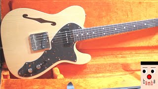 Telecaster Thinline（ひのきトップ）完成 テレキャスターシンラインneck P90製作（4） [upl. by Isolda545]