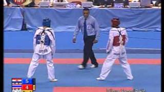 62kg Male FINAL  CRO vs THA 2007 world taekwondo championsh [upl. by Enywtna]